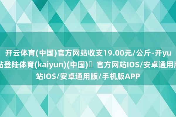 开云体育(中国)官方网站收支19.00元/公斤-开yun体育