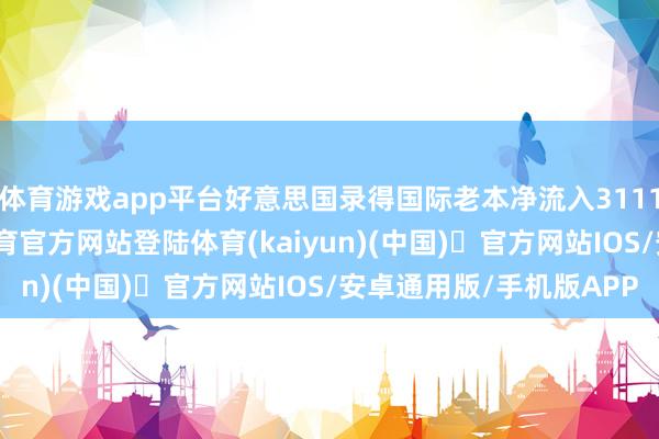 体育游戏app平台好意思国录得国际老本净流入3111亿好意思