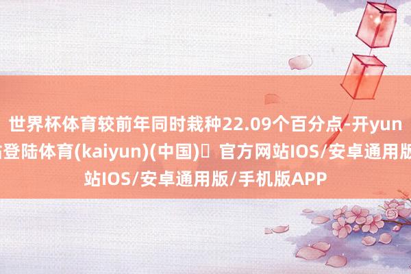 世界杯体育较前年同时栽种22.09个百分点-开yun体育官方网站登陆体育(kaiyun)(中国)❥官方网站IOS/安卓通用版/手机版APP
